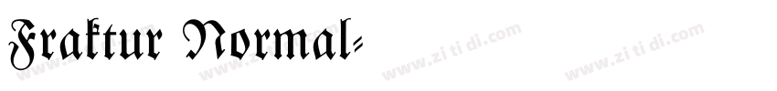 Fraktur Normal字体转换